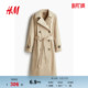HM女士风衣冬季 斜纹布风衣1259407