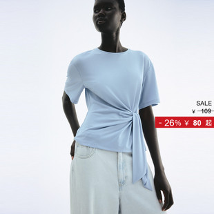 系带设计上衣1299848 女装 HM2025年冬季 新款