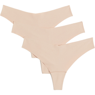 HM女士内裤冬季V形中腰3条装无痕Brazilian内裤1186905