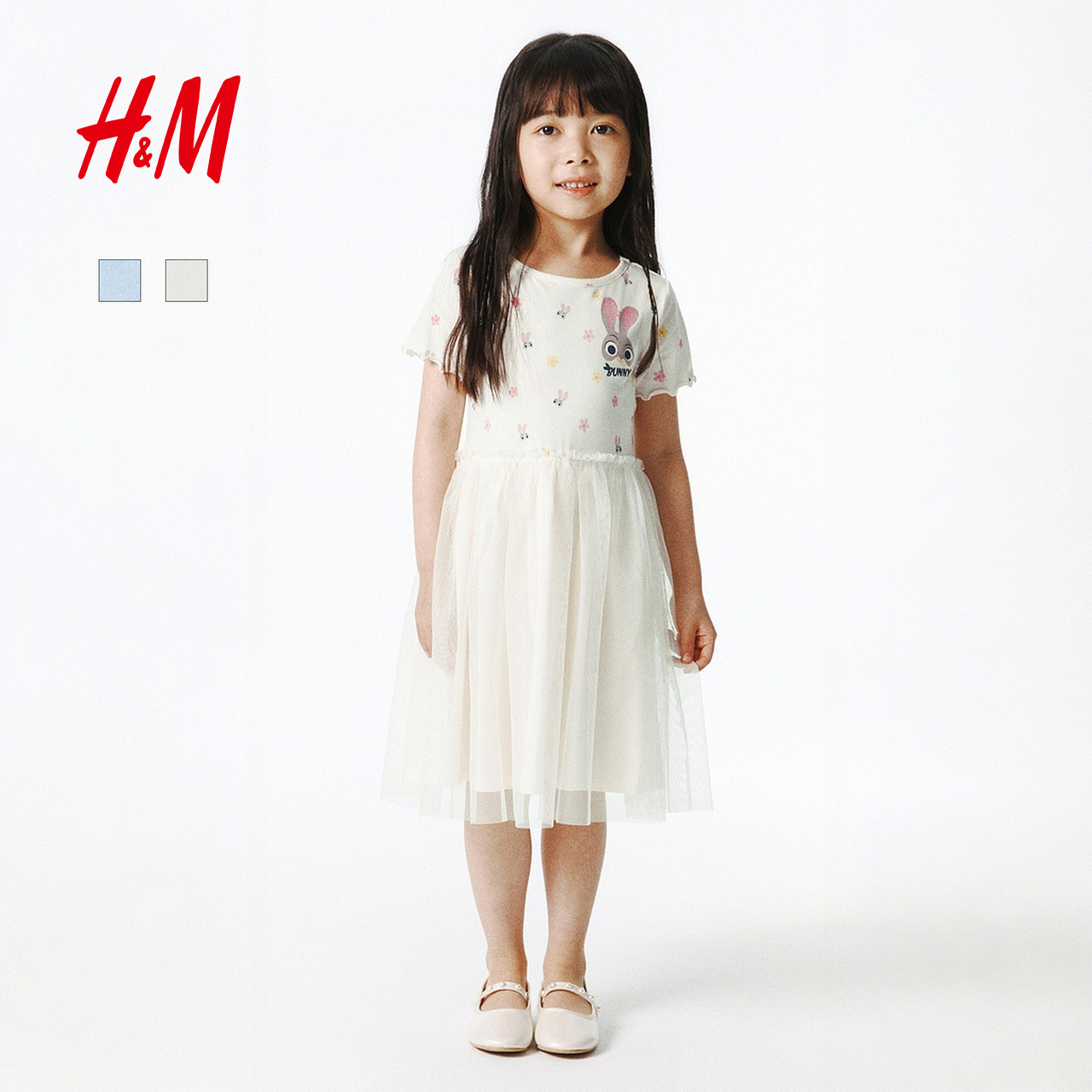 【疯狂动物城】HM童装儿童女童裙子26夏季薄纱公主连衣裙1346701图片