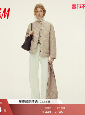 HM2026春季新款女装THERMOLITE®绗缝围巾细节外套1319839