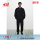 型外套cleanfit翻领夹克1261703 宽松版 HM男装 外套春季