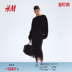 羊绒套衫 HM女装 洋气打底衫 春季 气质上衣0951932 针织衫