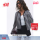毛针织衫 冬季 修身 HM女装 事实气质miu系开衫 1264527