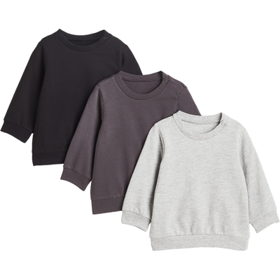 hm冬季新品婴儿3件装棉质卫衣