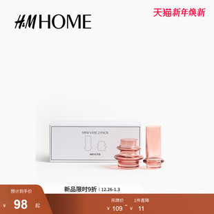 2件装 新款 迷你玻璃花瓶1312123 HOME2025冬季