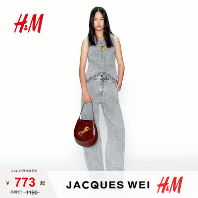 JACQUES WEI H&M女士包袋2026夏季新款新年徽章设计手袋1321689