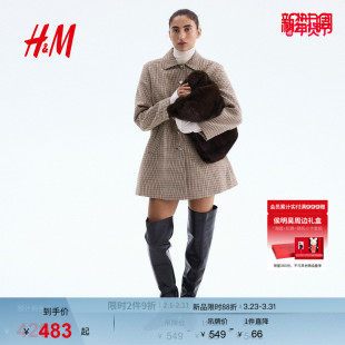 轻便大衣1311953 女装 HM2025冬季 新款