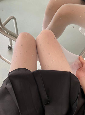 水钻闪亮bling性感瘦腿美腿丝袜
