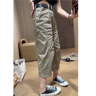 八分牛仔弯刀裤 新款 女显瘦洋气哈伦大码 工装 3135 老爹裤 2026春季