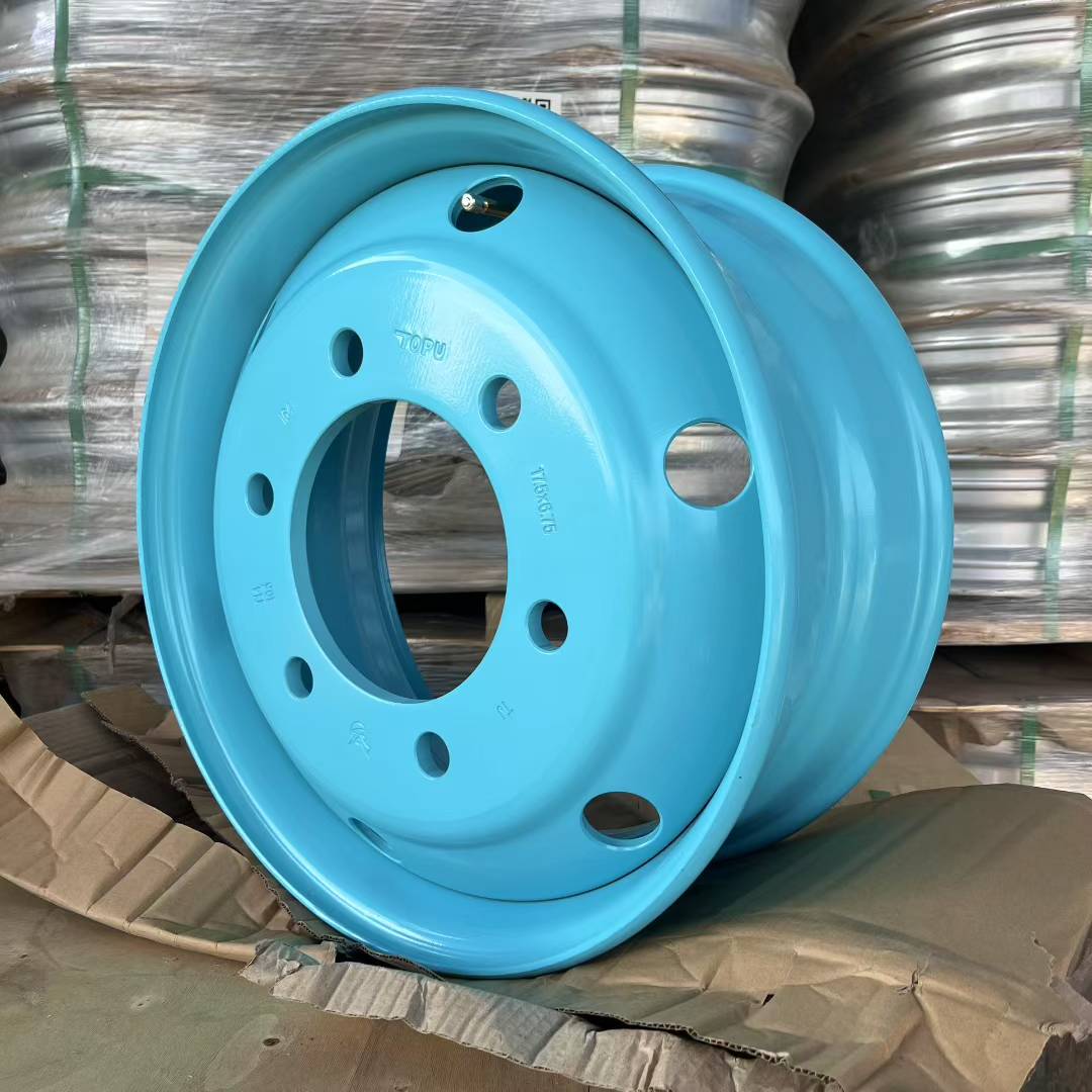 日上235/75R17.5公制胎真空钢圈17.5x6.75轮毂钢圈福田重汽江淮