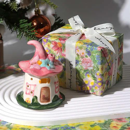 陶瓷魔法屋氛围感小夜灯礼盒礼物