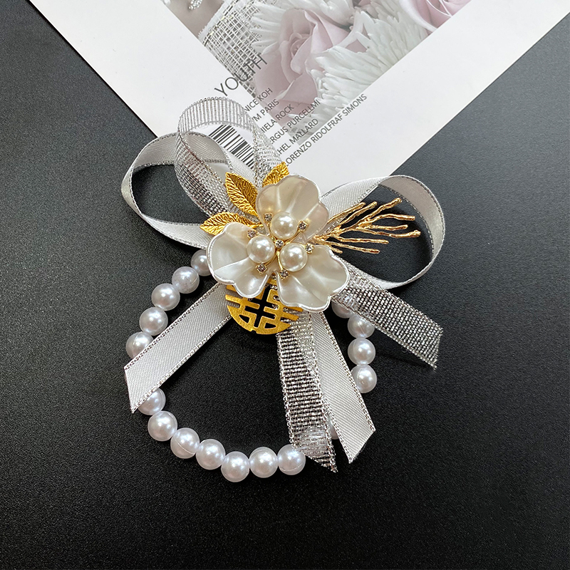 伴娘手腕花姐妹高档手花新娘腕花