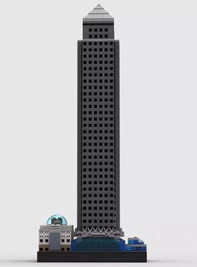 MOC-39804加拿大广场1:650比例建筑模型益智男拼插积木礼物套装