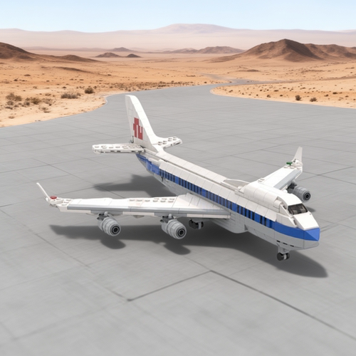 国航波音747-400飞机积木