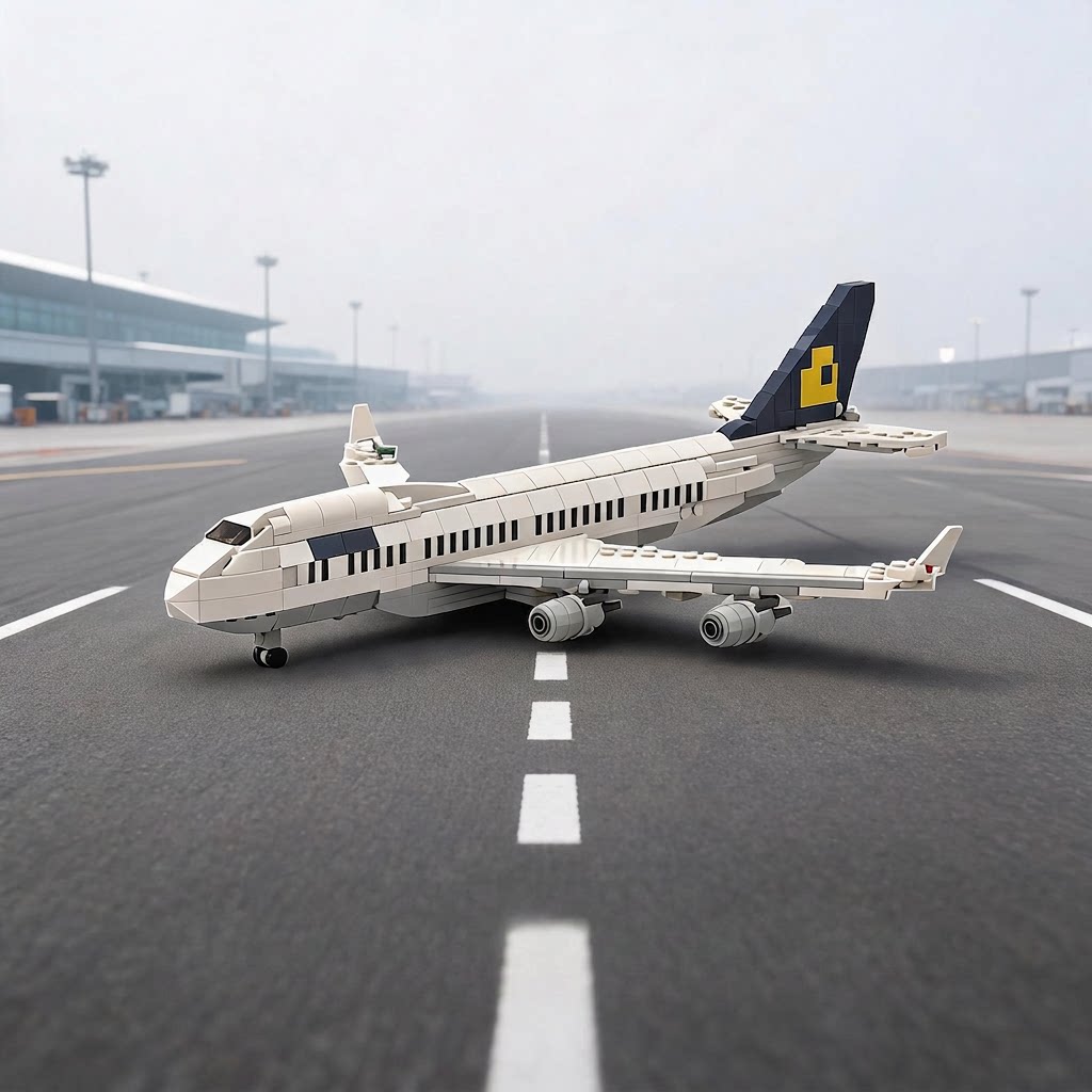 汉莎航空747-400飞机积木