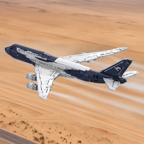 汉莎航空波音747-8I拼装积木