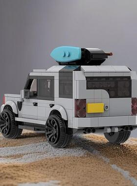 moc-102806中国积木创意路虎发现4 SUV越野车 speed系列8格模型男
