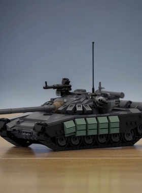 MOC-191235 T-72 B3M坦克系列军事模型适用小颗粒拼装积木玩具男