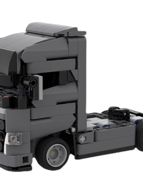 国产MOC-67031益智拼插积木欧洲卡车模型迷你沃尔沃车模玩具套装