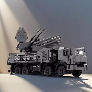 MOC-151500 萨姆-22防空导弹车模型军事系列益智男拼插积木玩具