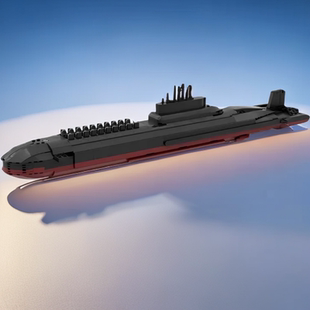 MOC-186954 核潜艇台风1:300潜艇模型益智男孩拼插积木玩具套装