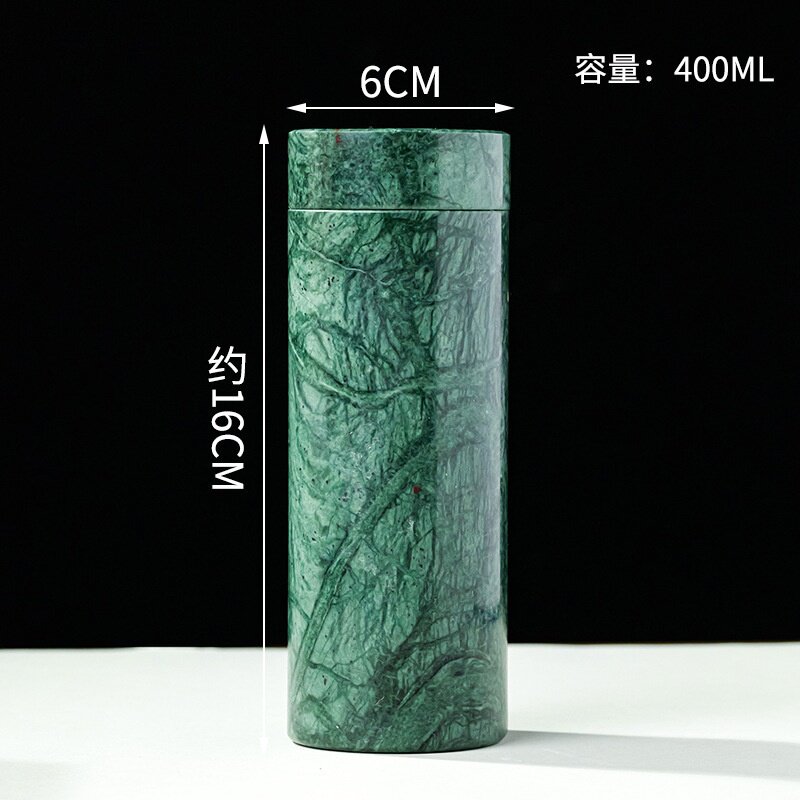 直播供货天然藏玉药石水杯天然磁性蛇纹石保温杯玉石养生杯茶杯