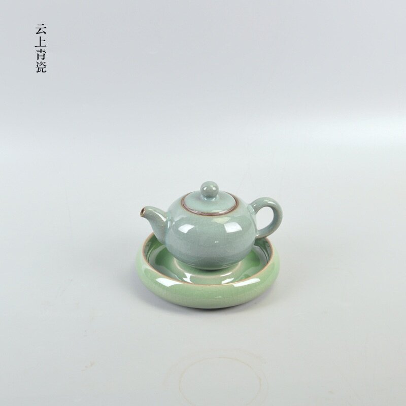 厂家直销 陶瓷壶承干泡台龙泉青瓷壶承壶托茶道功夫茶具配件