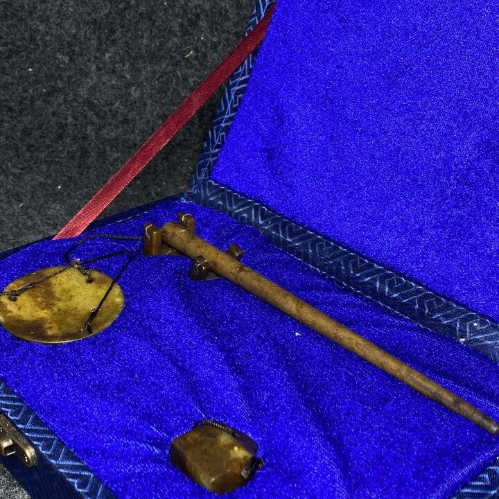 文玩杂项工艺品仿古做旧岫玉高古玉称心如意