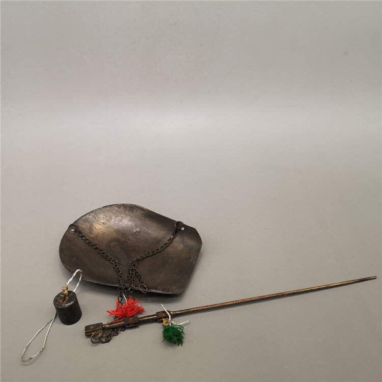 古玩工艺品仿古复古医用中草药小铜平杆秤戥子称工艺品