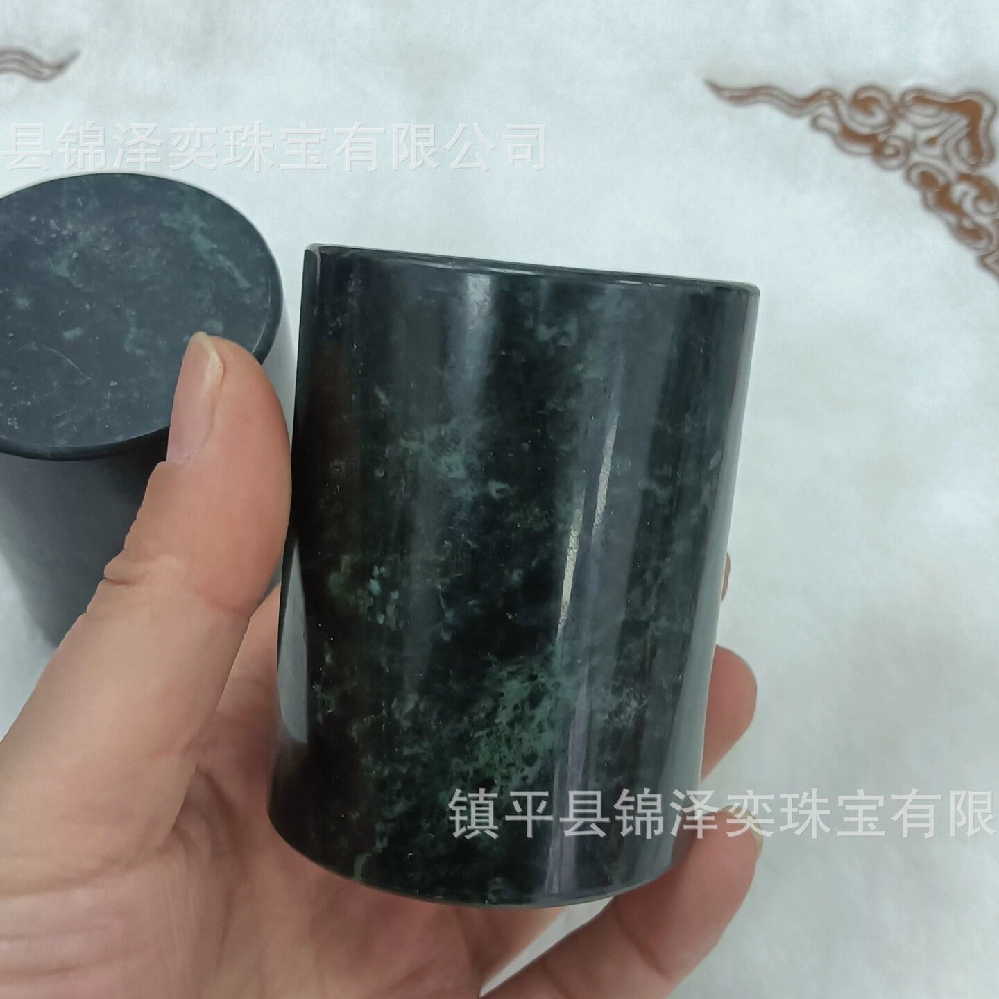 厂家直销正品玉杯药茶杯养生保健强磁玉石水杯直筒杯