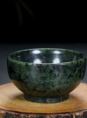 天然藏玉药石小玉碗水杯强磁玉石功夫茶杯玉器酒杯礼品