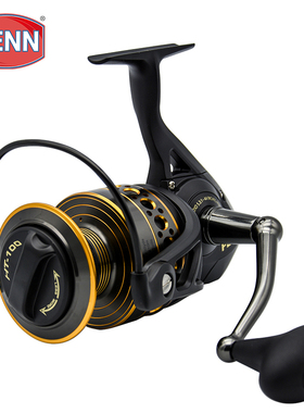 美国奔乐【决战2代】纺车轮PENN鱼轮 淡海水渔线轮 BTL铁板拖钓轮