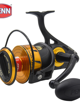新款PENN奔乐SSV海兽悍将慢摇铁板轮拖钓纺车轮淡海水强力渔线轮