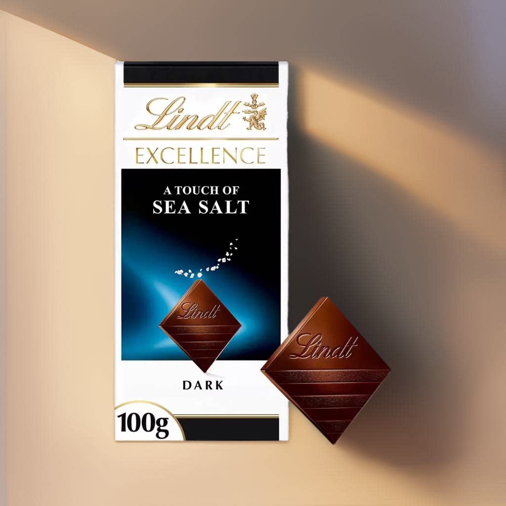 香港进口代购新年礼盒节日送礼经典瑞士莲特醇海盐朱古力100克