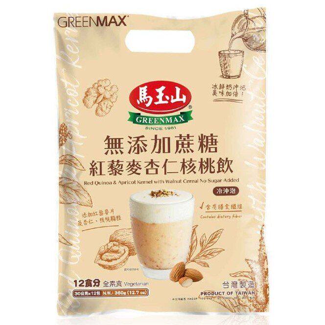 马玉山 无添加蔗糖红藜麦杏仁合桃饮360克12包x30克1件无加糖蔗糖