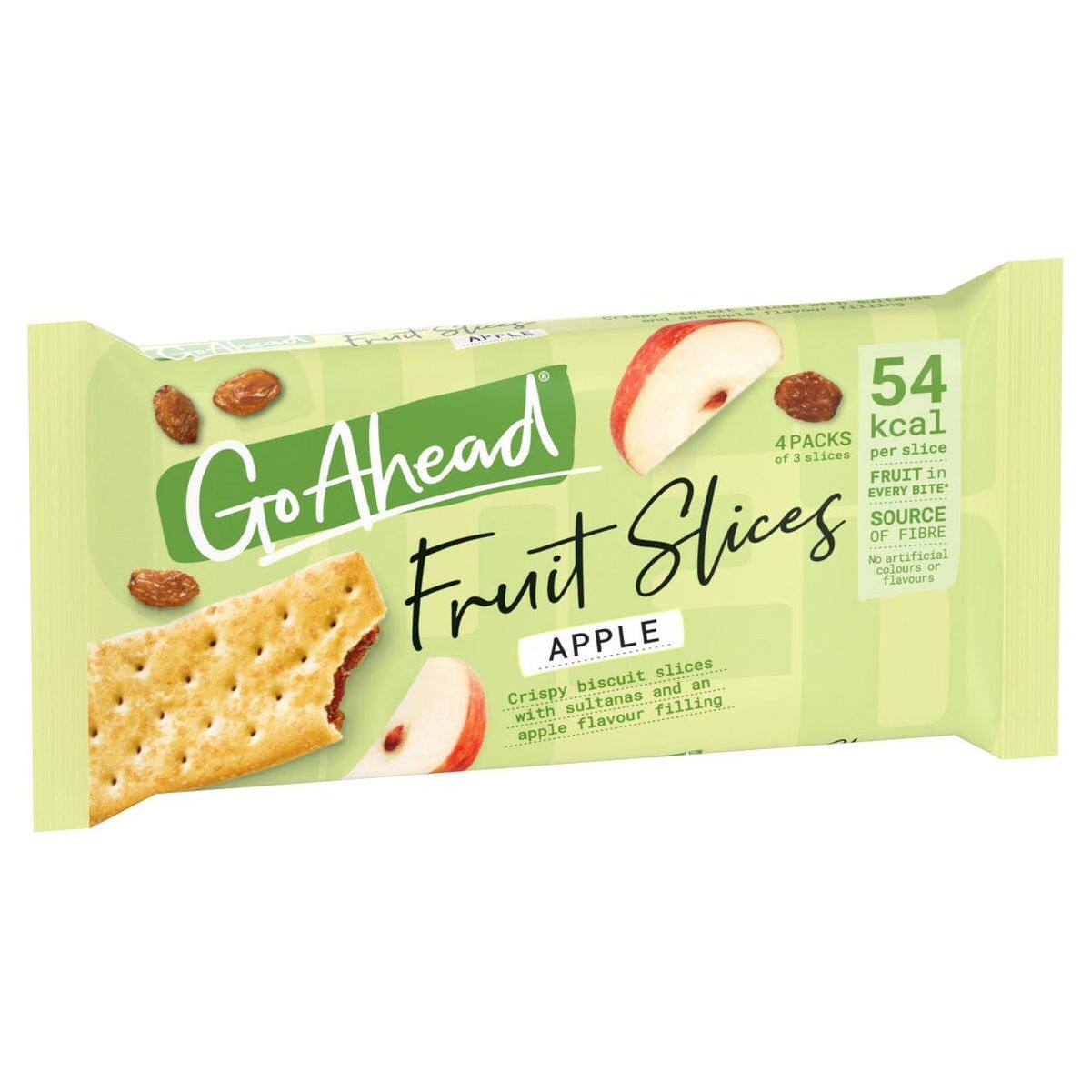 GOAHEAD Apple脆果片夹心饼4包装12块休闲食品休闲解馋办公室零食