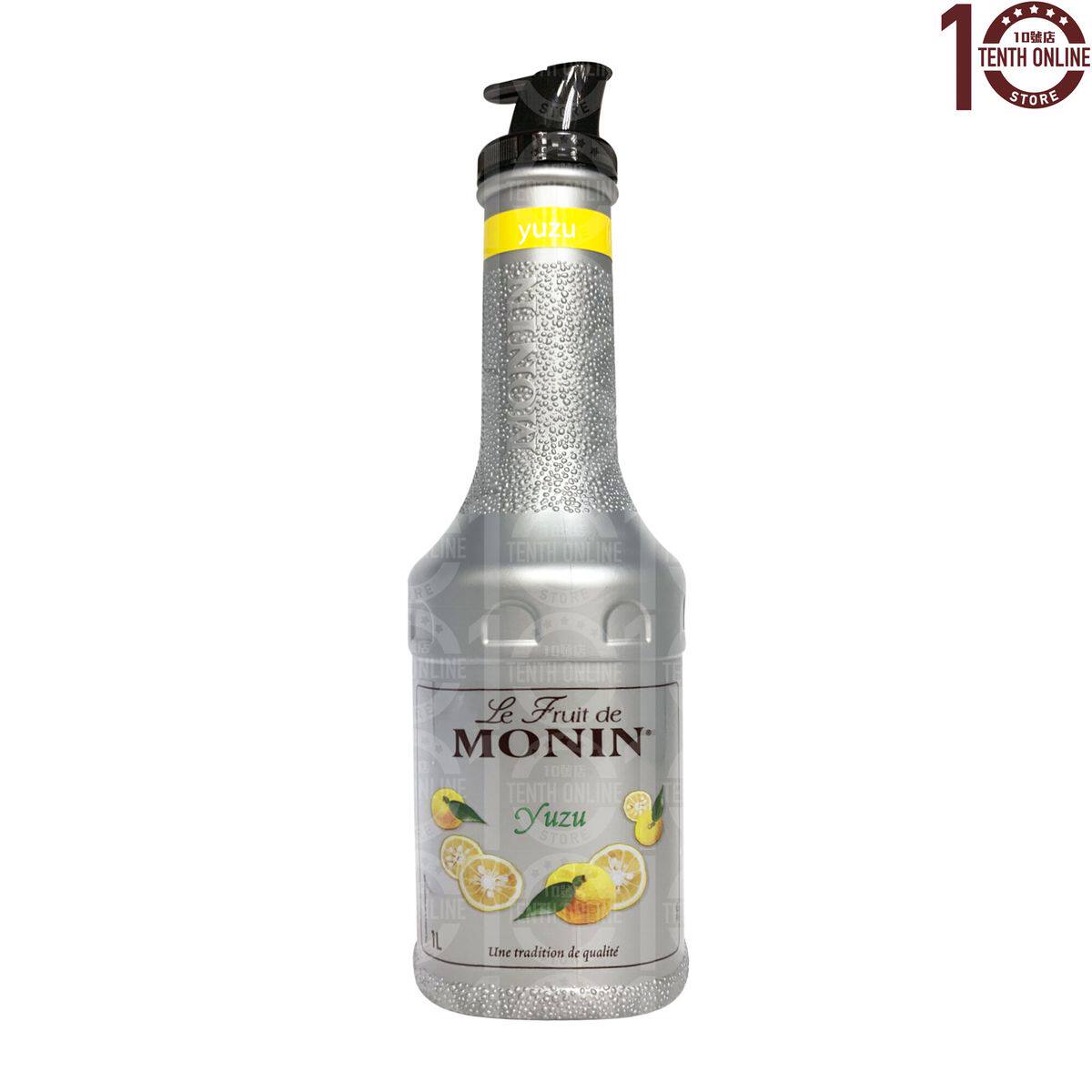 进口版MONIN Monin Yuzu Puree Mix Syrup1L柚子果茸烘焙专用调味