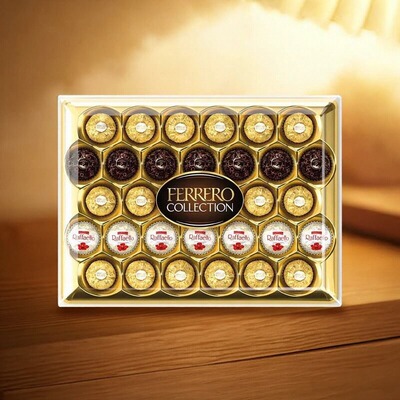 香港代购费列罗新年礼盒金莎朱古力金鑽礼盒30粒节日礼物364.3g
