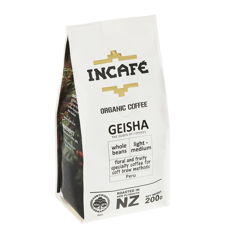 IncaFE Geisha有机咖啡豆秘鲁中烘200克醇厚浓香香草蓝莓香焦糖味