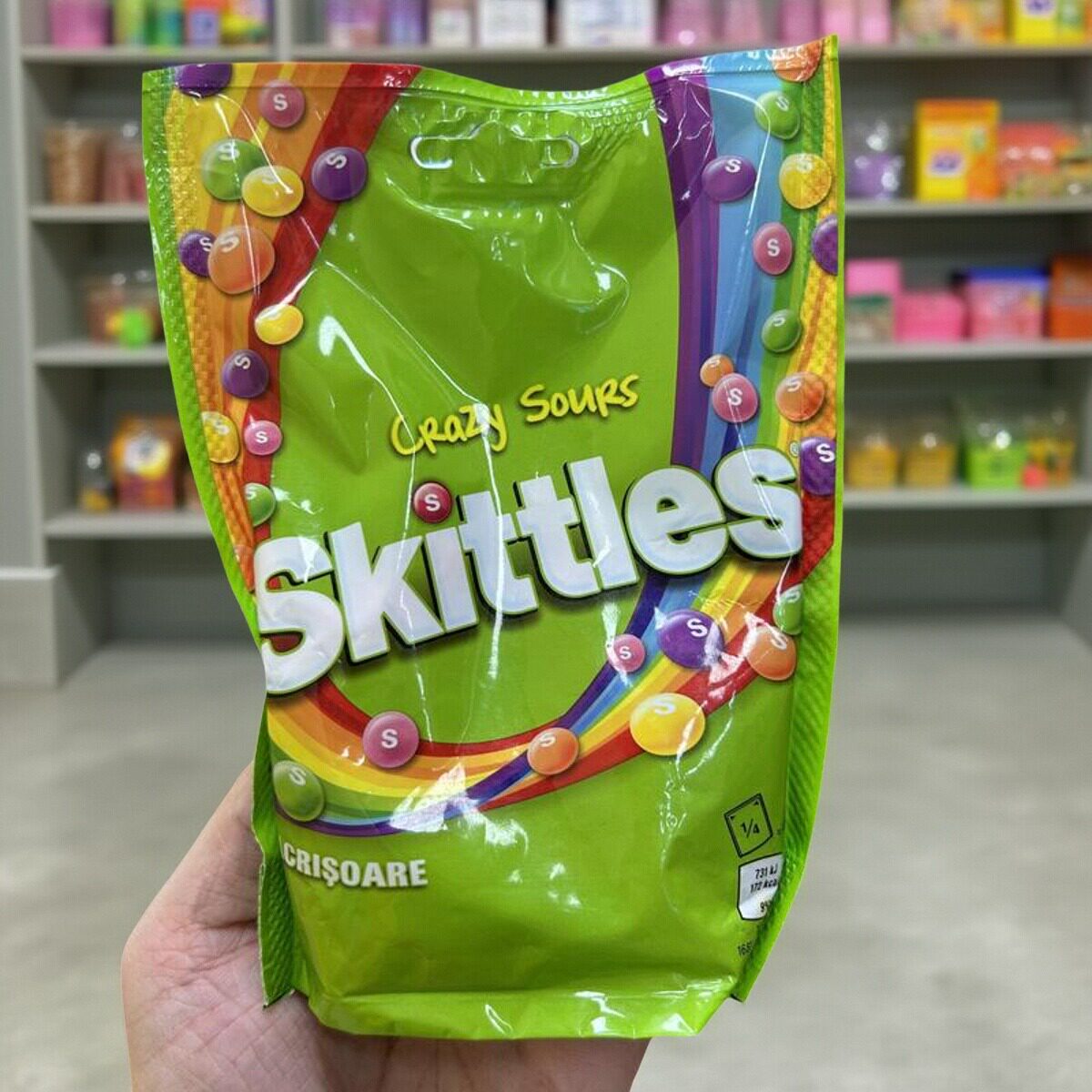 香港代购 荷兰进口SKITTLES彩虹糖原味/酸水果味袋装152g休闲零食