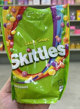 香港代购 荷兰进口SKITTLES彩虹糖原味/酸水果味袋装152g休闲零食
