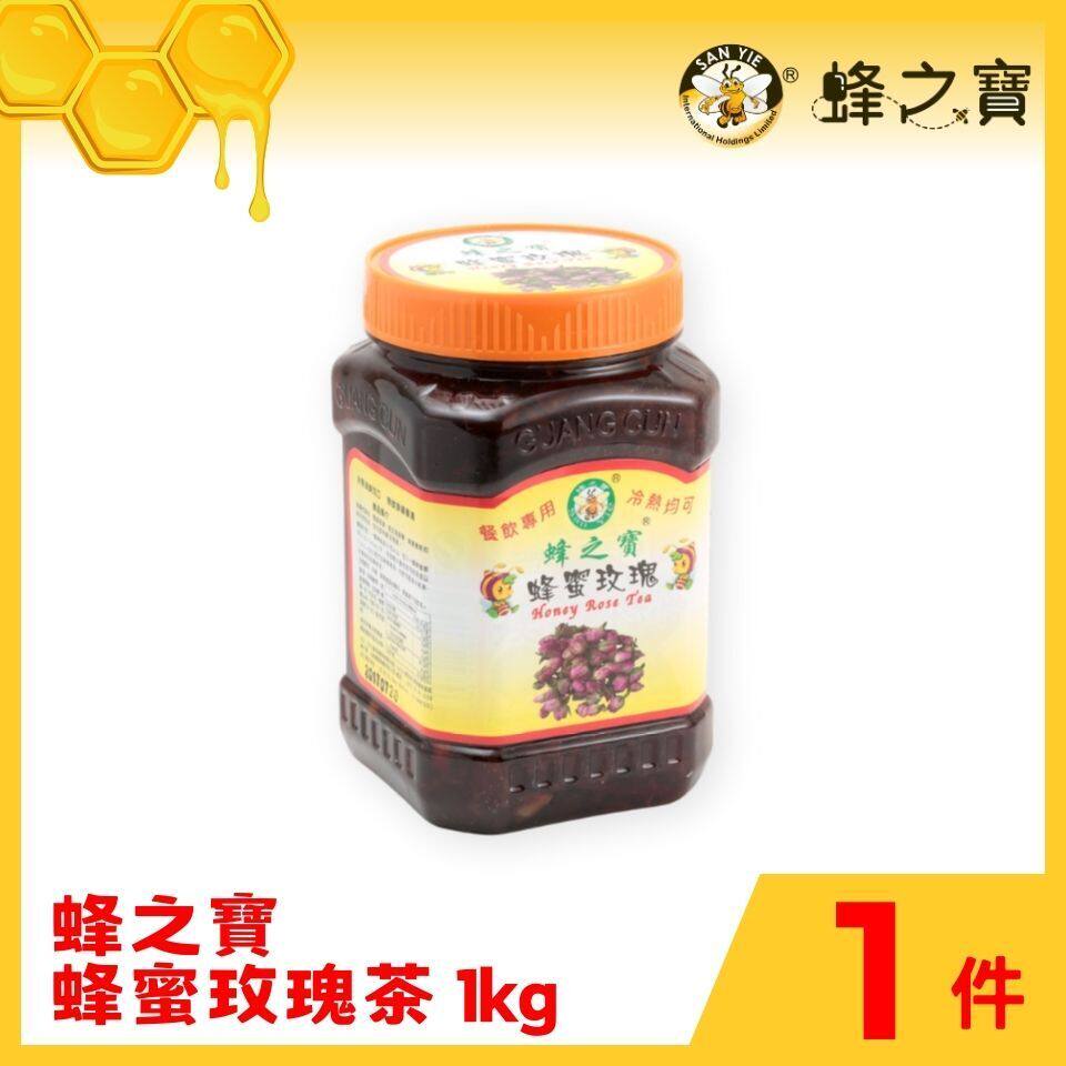 蜂之宝 蜂蜜玫瑰茶1公斤玫瑰花香养颜润喉蜂蜜花茶蜜茶瓶装传统版