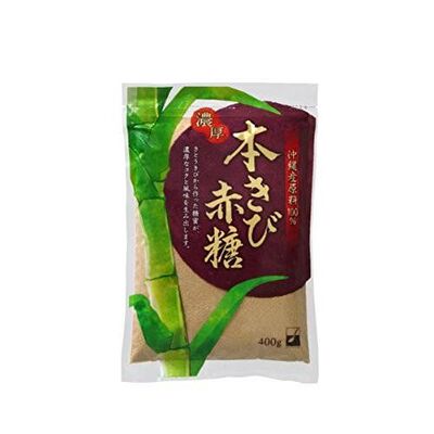 三井制糖日本冲绳赤糖/红糖400克竹炭健康家用传统工艺调理热销版