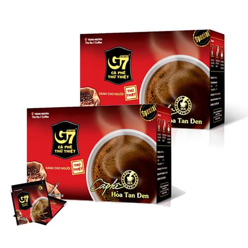 G7 COFFEE正宗越南即冲黑咖啡30g*2细盒装办公室速溶醇香浓郁咖啡