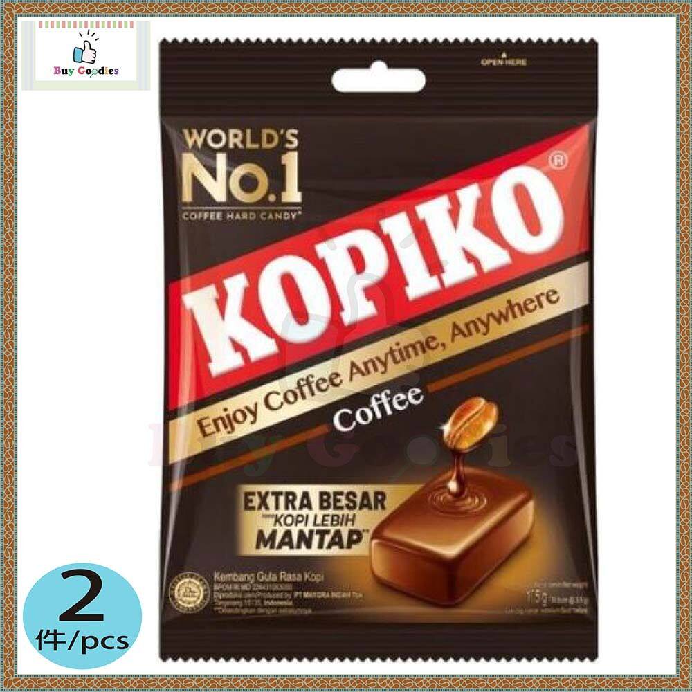 进口版KOPIKO 2件特浓咖啡糖175g传统糖果包装休闲小吃提神办公室