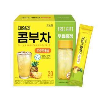 DANONGWON 康普茶菠萝益生菌乳酸菌肠道蠕动5g*20入附赠380ml水杯