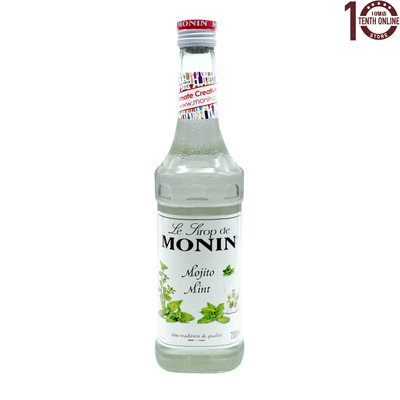 Monin Mojito Mint Syrup 700ml清新薄荷瓶装调味甜点烘焙原料味