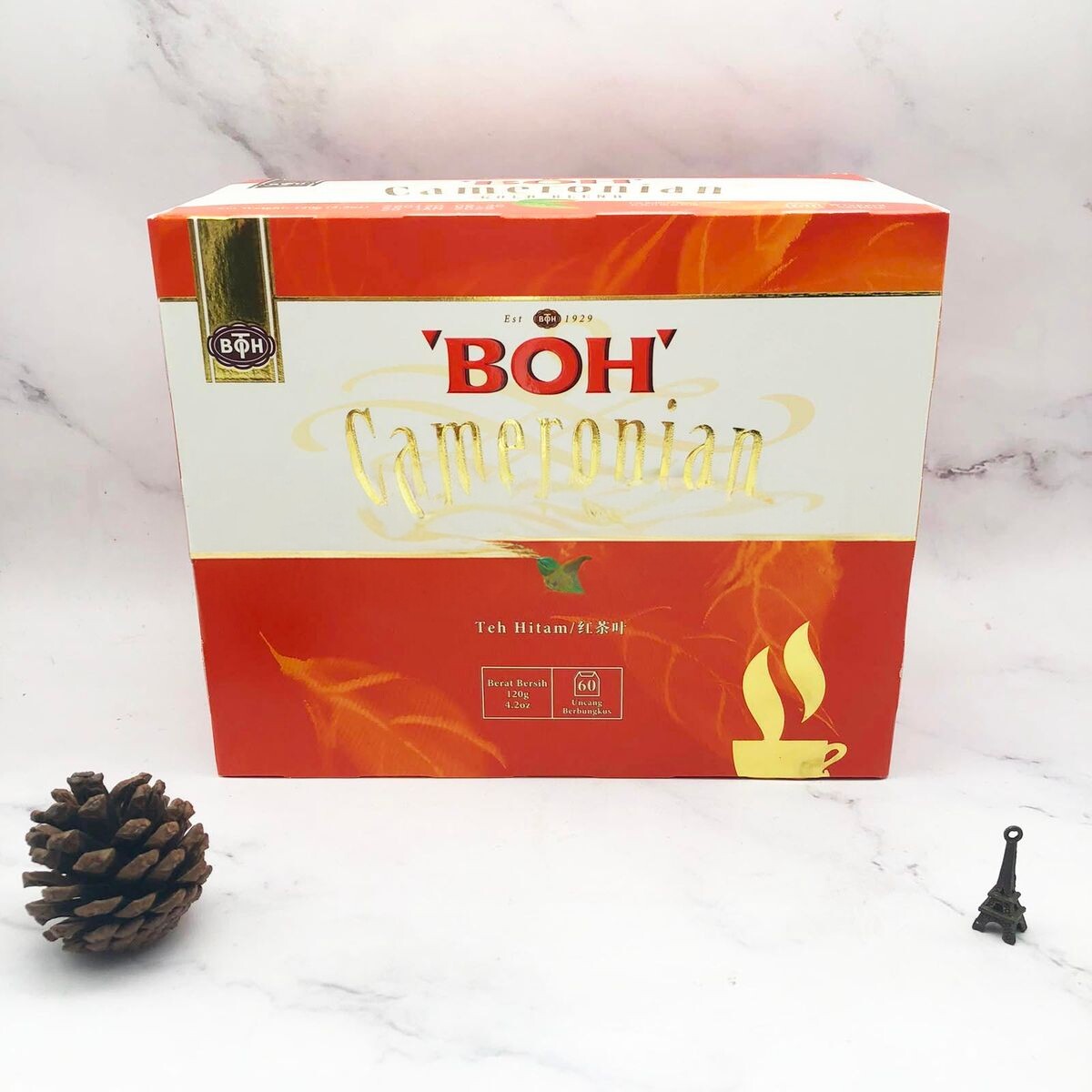 BOH进口马来西亚金马仑黄金特调红茶60x2g口感丰富浓郁醇香下午茶