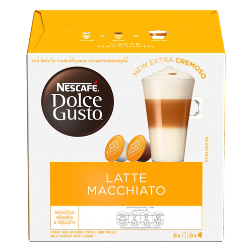 NESCAFE雀巢咖啡 Dolce Gusto奶泡咖啡胶囊194.4克幼滑浓郁泡沫版